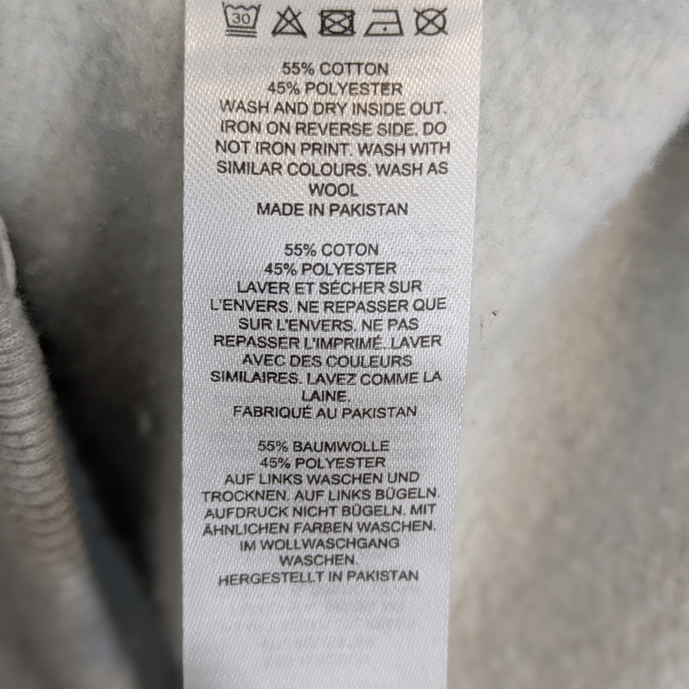 French Connection Light Gray Quarter-Zip Pullover – Men’s Large - Picture 8 of 9